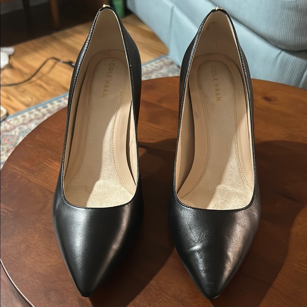 Cole Haan Black Leather Heels